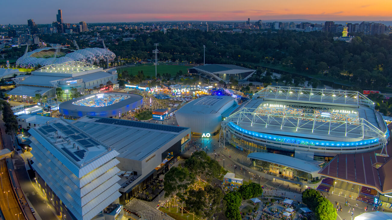 Melbourne Park Redevelopment on show at the Australian Open